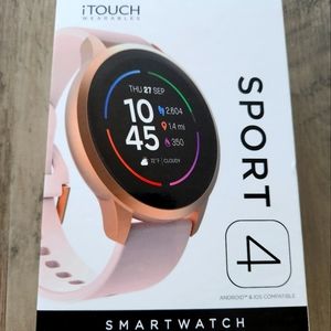 iTouch Sport 4 Smartwatch Fitness Heart Rate,Custom Face, 100+ Sports